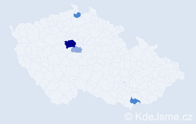 Příjmení: 'Ditter', počet výskytů 14 v celé ČR