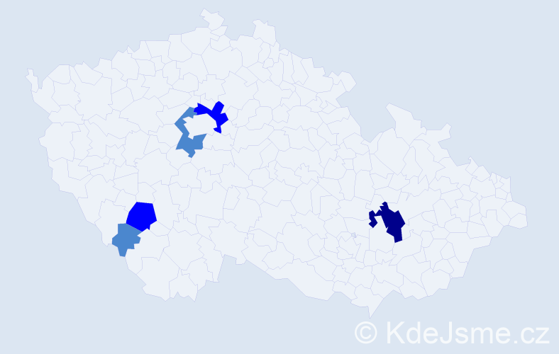 Příjmení: 'Chasová', počet výskytů 9 v celé ČR