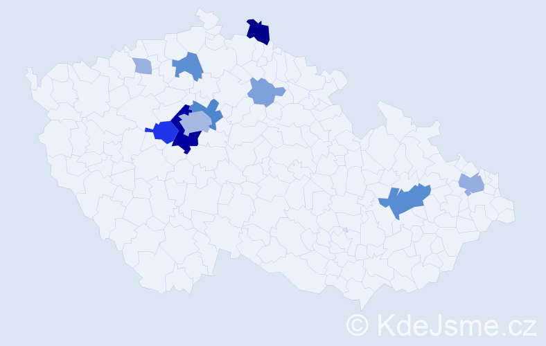 Příjmení: 'Rajmonová', počet výskytů 34 v celé ČR