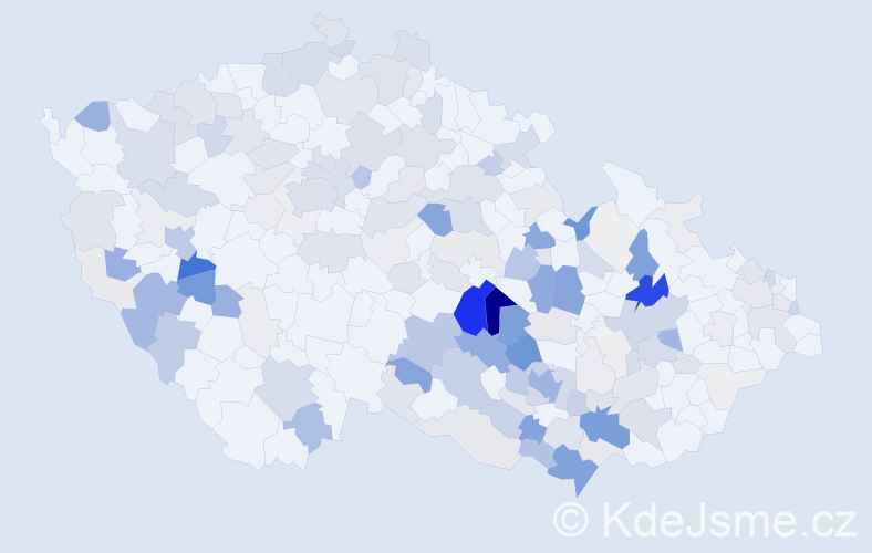 Příjmení: 'Pohanka', počet výskytů 692 v celé ČR