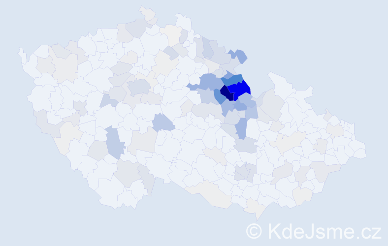 Příjmení: 'Brandejs', počet výskytů 564 v celé ČR