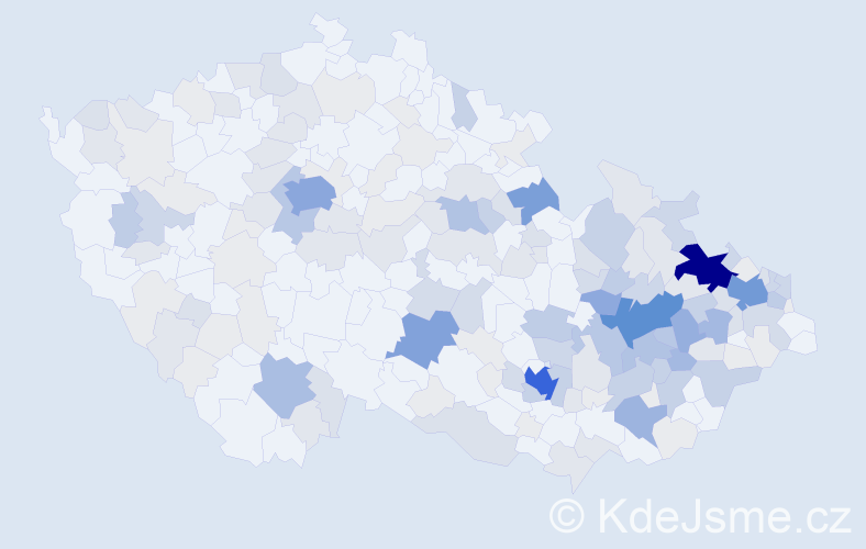 Příjmení: 'Šromová', počet výskytů 586 v celé ČR