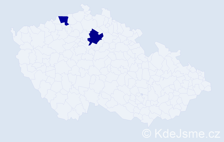 Příjmení: 'Kiceluk', počet výskytů 8 v celé ČR