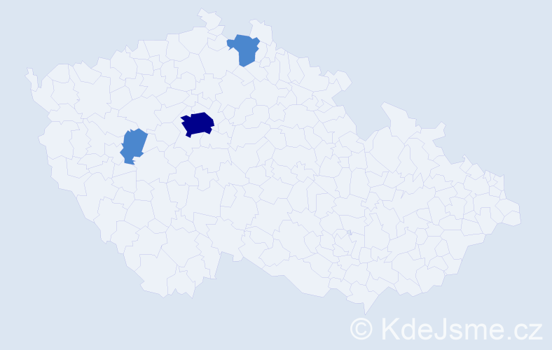 Příjmení: 'Sushanyn', počet výskytů 5 v celé ČR