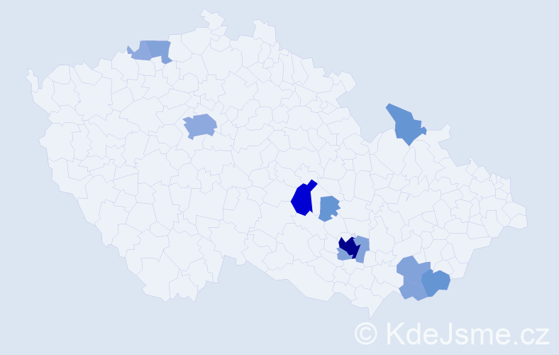 Příjmení: 'Tálská', počet výskytů 34 v celé ČR