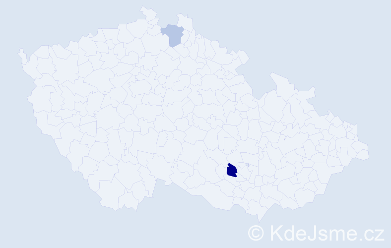 Příjmení: '"Abu Baker"', počet výskytů 3 v celé ČR