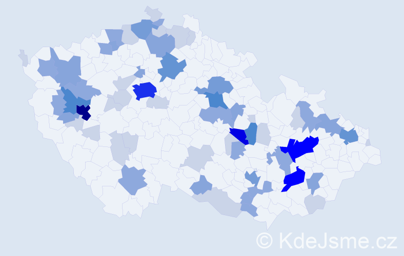 Příjmení: 'Schafferová', počet výskytů 172 v celé ČR