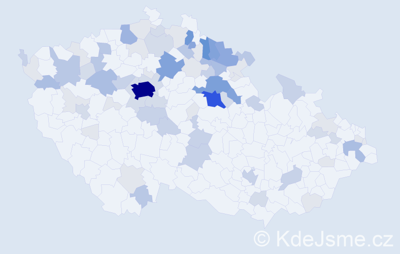 Příjmení: 'Vrbata', počet výskytů 266 v celé ČR