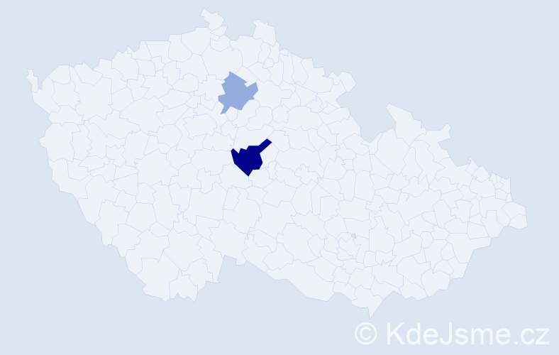 Příjmení: 'Kunošová', počet výskytů 4 v celé ČR
