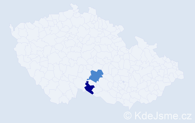 Příjmení: 'Vollein', počet výskytů 4 v celé ČR