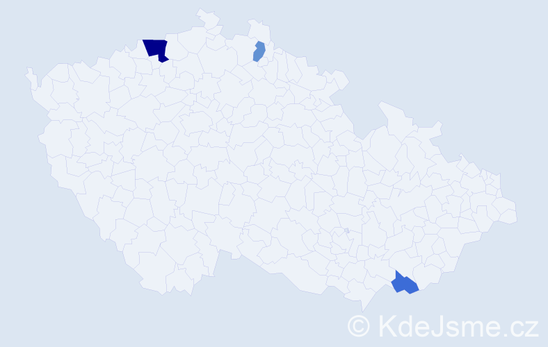 Příjmení: 'Korniichuk', počet výskytů 6 v celé ČR