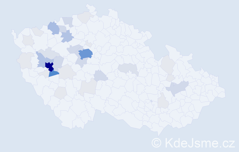 Příjmení: 'Kotora', počet výskytů 144 v celé ČR
