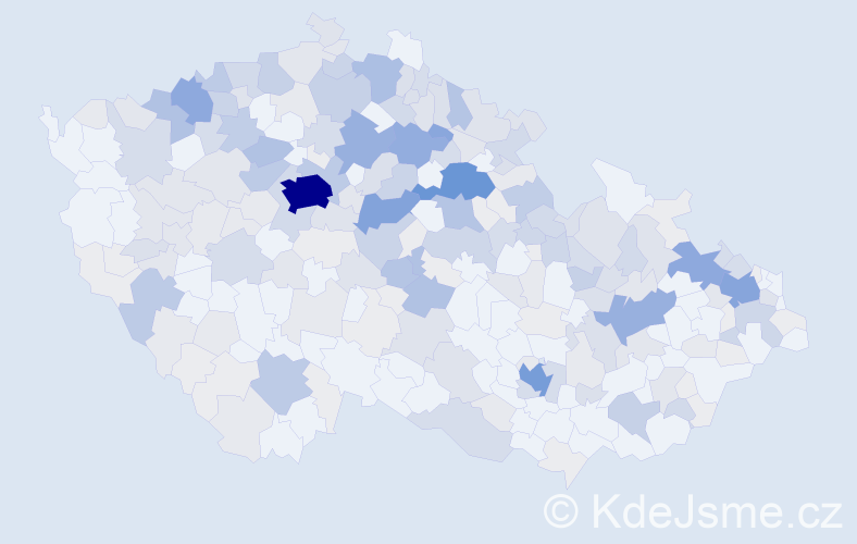 Příjmení: 'Ulrich', počet výskytů 1011 v celé ČR