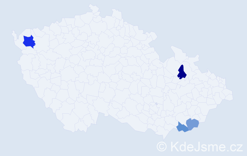 Příjmení: 'Šumpolec', počet výskytů 6 v celé ČR