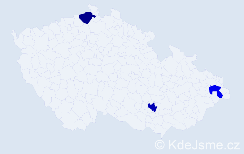 Příjmení: 'Eckelt', počet výskytů 5 v celé ČR