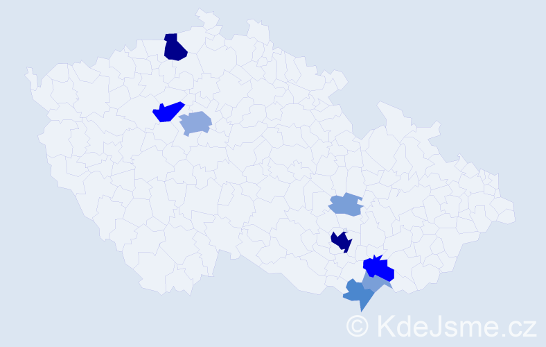 Příjmení: 'Šalé', počet výskytů 32 v celé ČR
