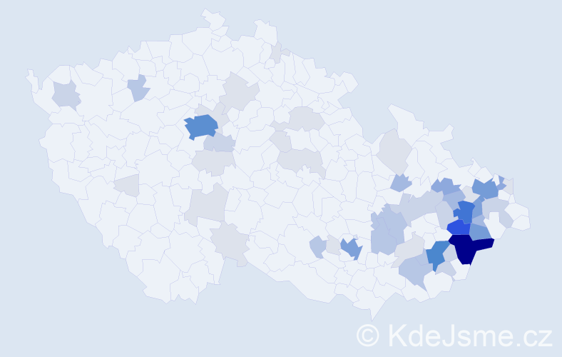 Příjmení: 'Kamasová', počet výskytů 179 v celé ČR