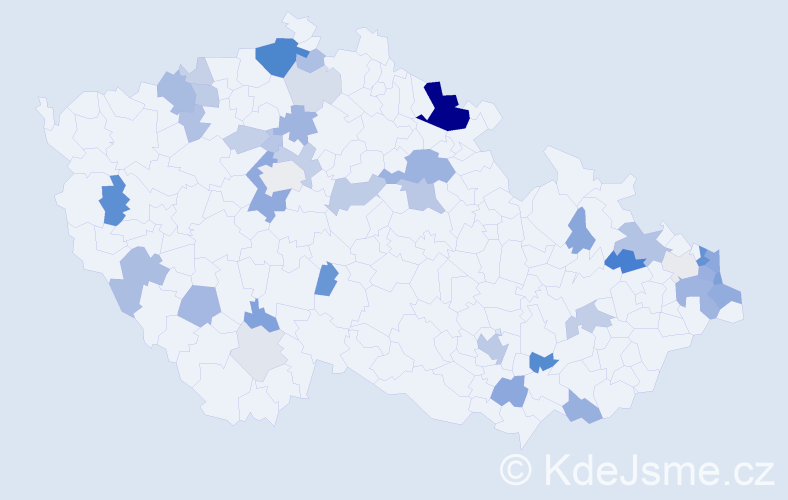 Příjmení: 'Kuric', počet výskytů 113 v celé ČR