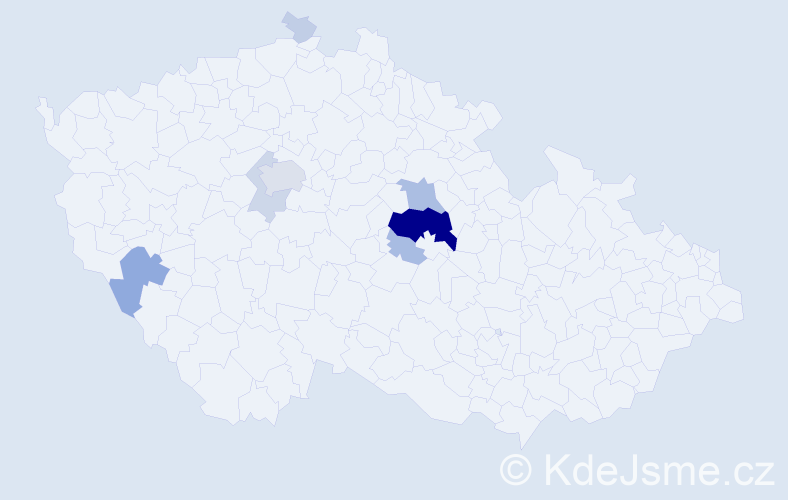 Příjmení: 'Kudrnková', počet výskytů 41 v celé ČR