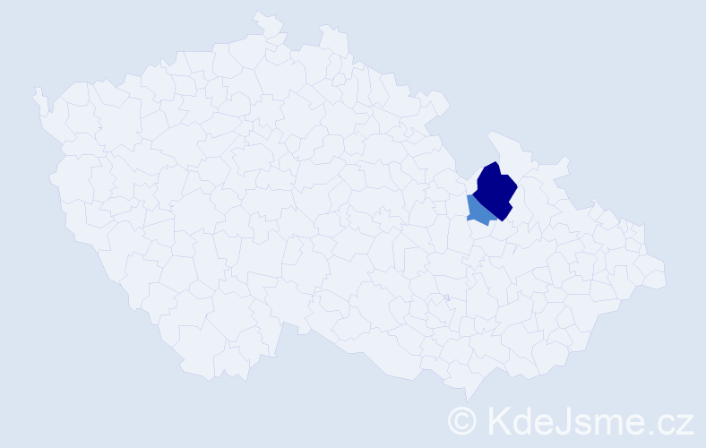 Příjmení: 'Smorojová', počet výskytů 4 v celé ČR