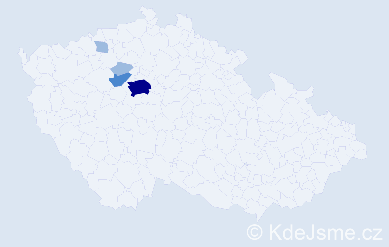 Příjmení: 'Oleničová', počet výskytů 8 v celé ČR