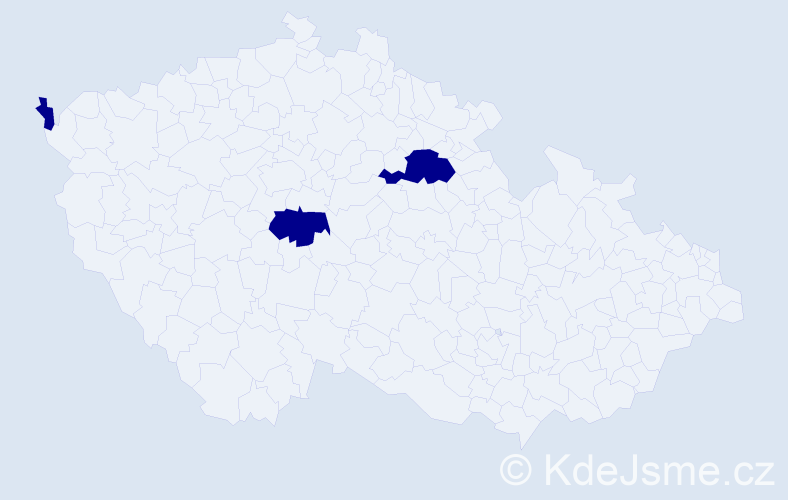 Příjmení: 'Angermann', počet výskytů 3 v celé ČR
