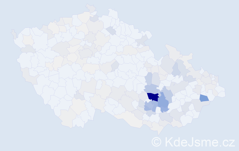 Příjmení: 'Pernicová', počet výskytů 905 v celé ČR