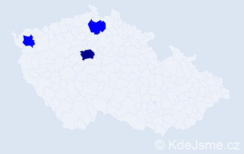 Příjmení: 'Hedarová', počet výskytů 4 v celé ČR