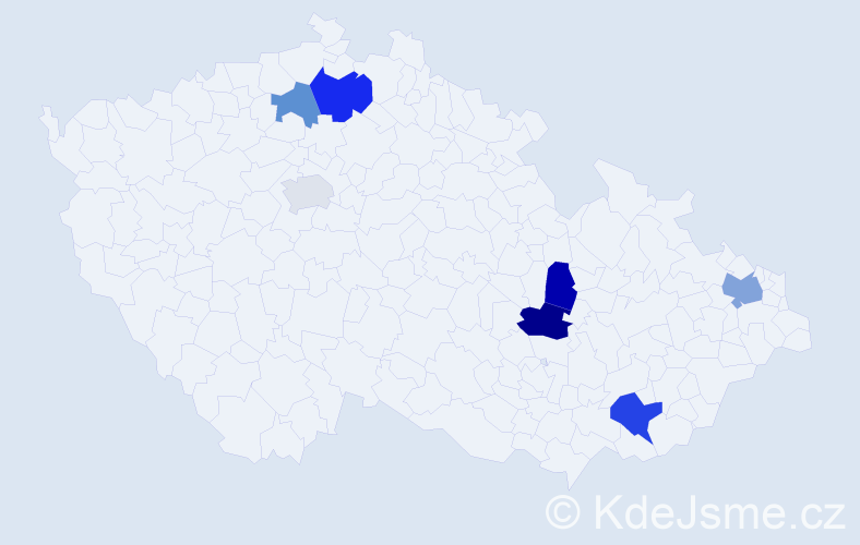 Příjmení: 'Foreth', počet výskytů 11 v celé ČR