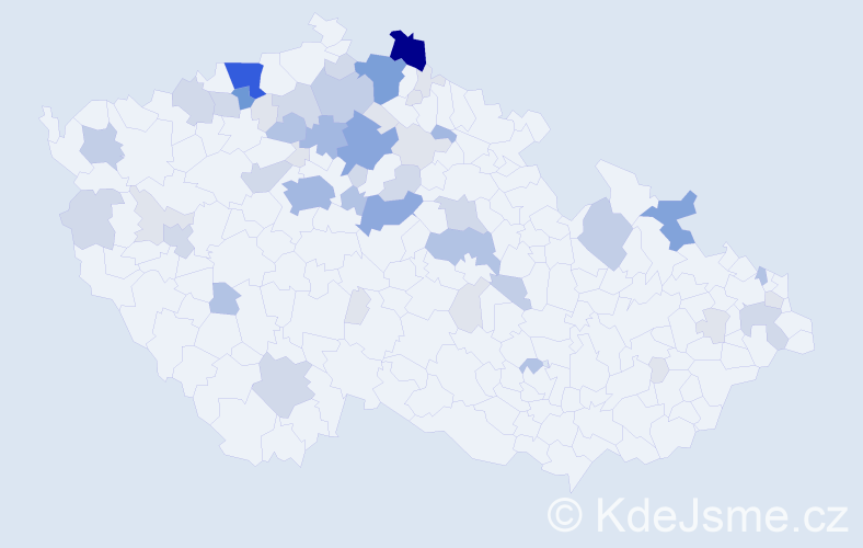 Příjmení: 'Bari', počet výskytů 179 v celé ČR
