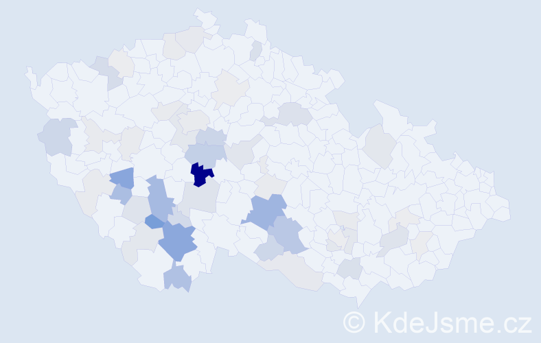 Příjmení: 'Koreš', počet výskytů 167 v celé ČR