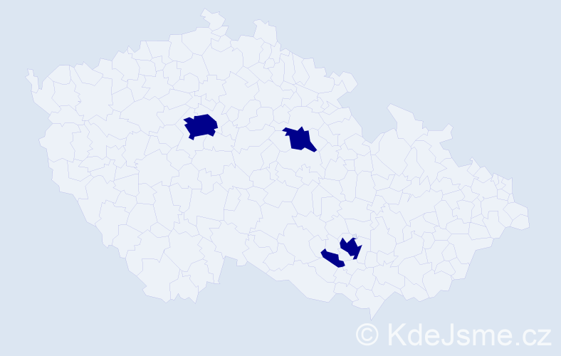 Příjmení: 'Basyuk', počet výskytů 4 v celé ČR