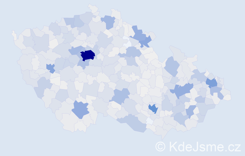 Příjmení: 'Vlček', počet výskytů 6917 v celé ČR
