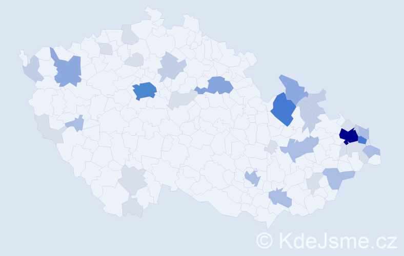 Příjmení: 'Slíž', počet výskytů 113 v celé ČR