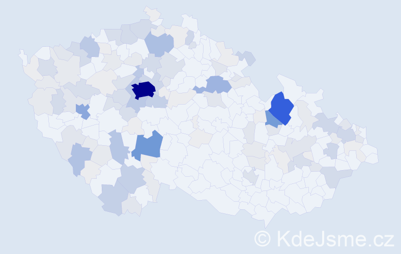 Příjmení: 'Matějček', počet výskytů 582 v celé ČR