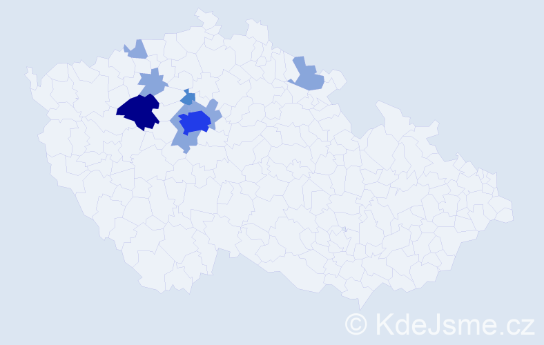 Příjmení: 'Alberovská', počet výskytů 27 v celé ČR