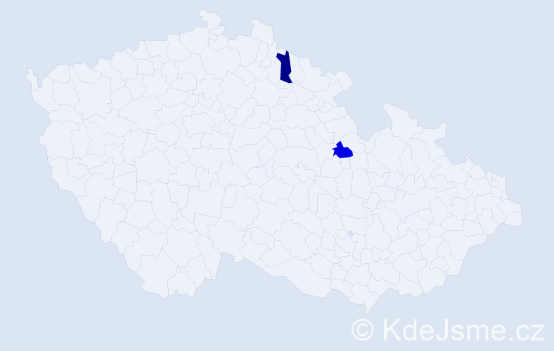 Příjmení: 'Hellmuthová', počet výskytů 2 v celé ČR