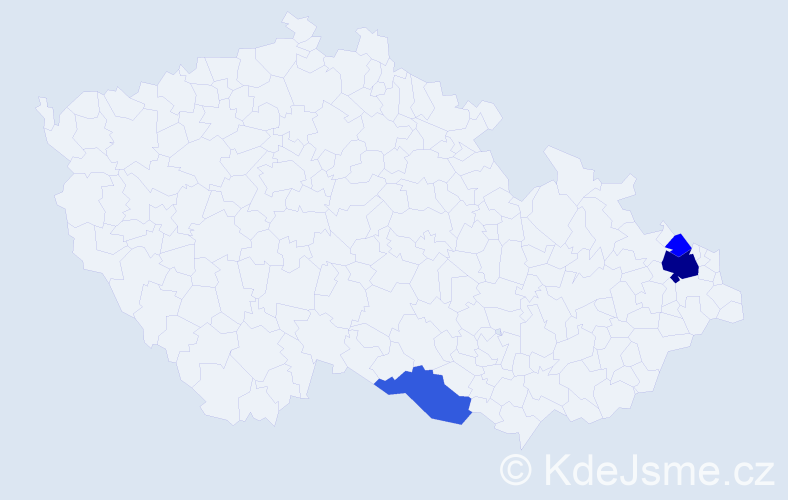 Příjmení: 'Biravský', počet výskytů 12 v celé ČR