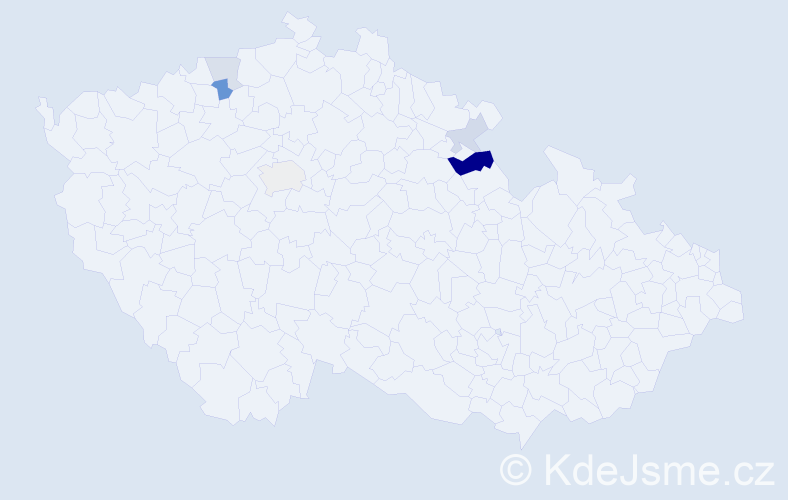 Příjmení: 'Piewaková', počet výskytů 10 v celé ČR