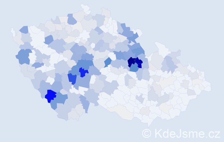 Příjmení: 'Jiroušek', počet výskytů 979 v celé ČR