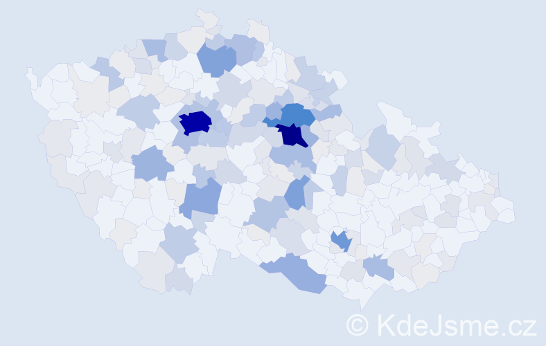 Příjmení: 'Svatoň', počet výskytů 741 v celé ČR