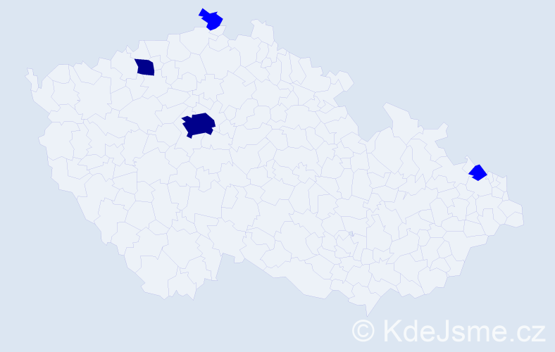 Příjmení: 'Weihs', počet výskytů 10 v celé ČR