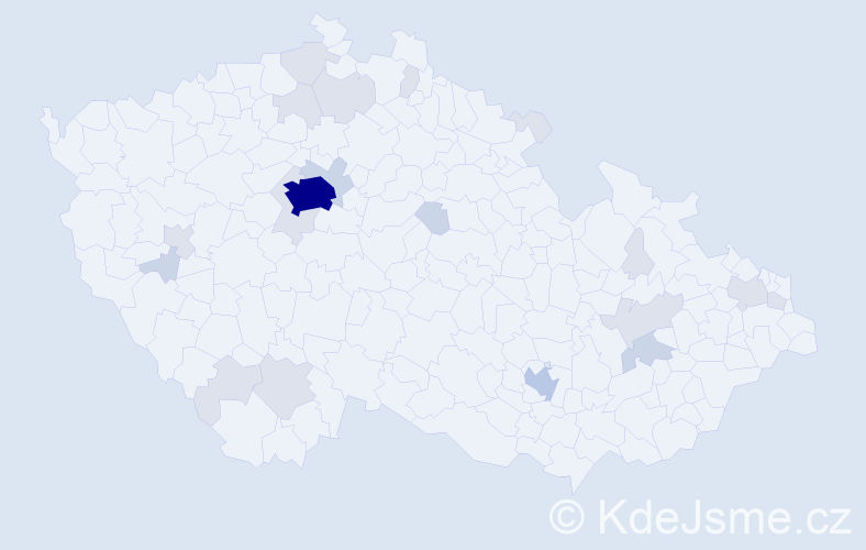 Příjmení: 'Davis', počet výskytů 51 v celé ČR