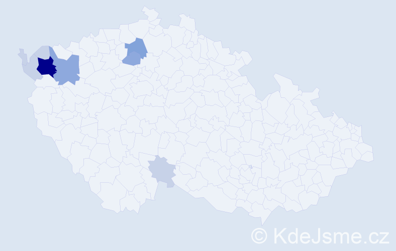 Příjmení: 'Zapfová', počet výskytů 23 v celé ČR