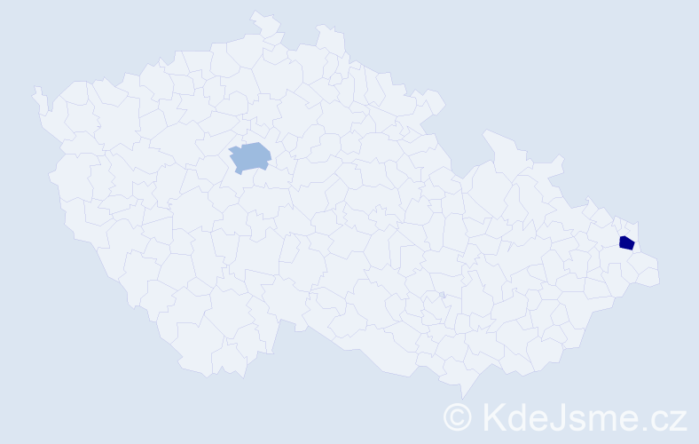 Příjmení: 'Lvonc', počet výskytů 5 v celé ČR
