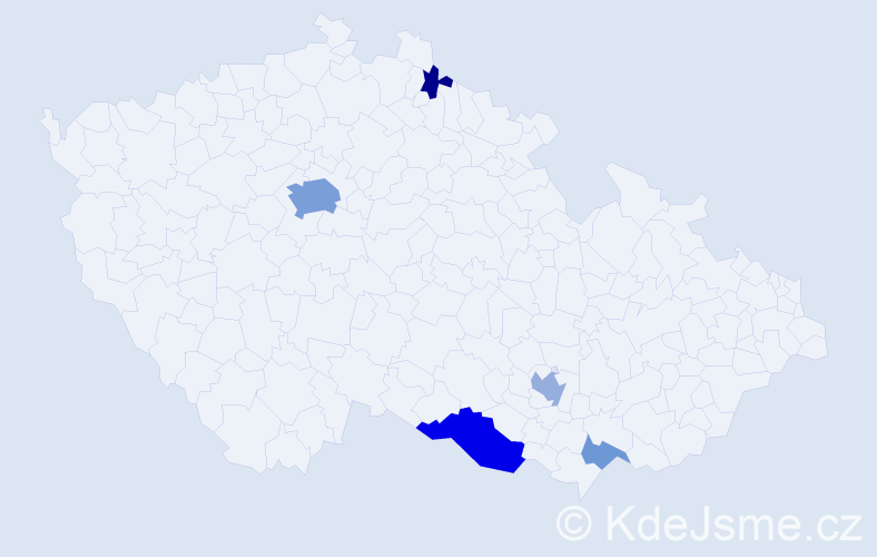 Příjmení: 'Nasr', počet výskytů 16 v celé ČR