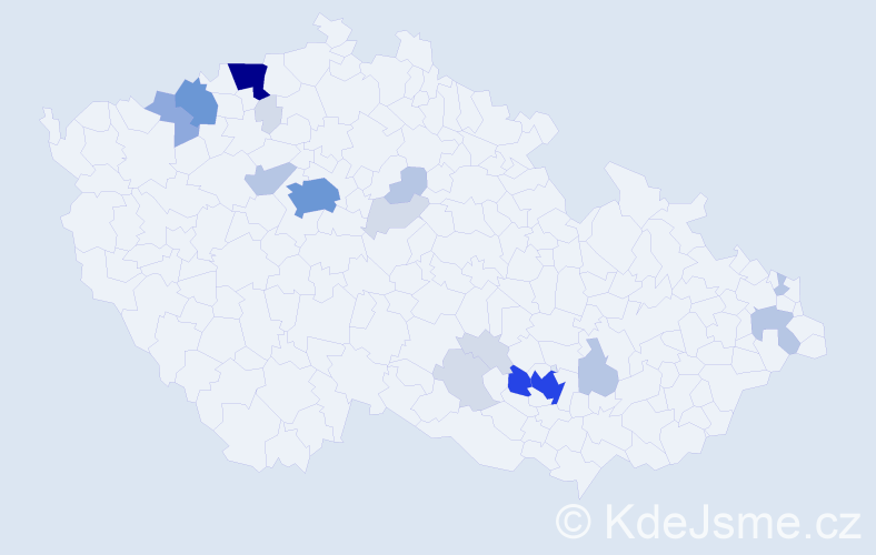 Příjmení: 'Limberg', počet výskytů 68 v celé ČR