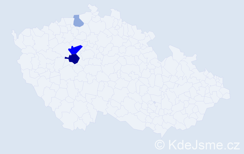 Příjmení: 'Pejpa', počet výskytů 8 v celé ČR