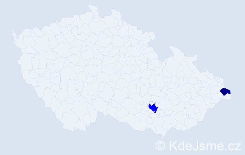 Příjmení: 'Pyška', počet výskytů 3 v celé ČR