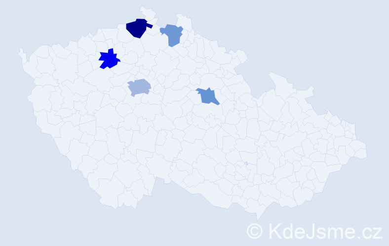 Příjmení: 'Löfelmann', počet výskytů 8 v celé ČR
